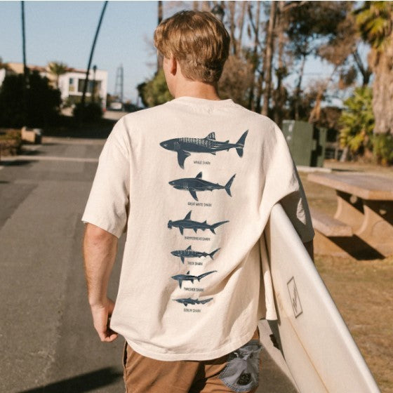 Retro Surfing Travel T-Shirt – Marine Life Print Tee | Unique Travel Gift for Travel Lovers & Adventurers -  Travel gifts