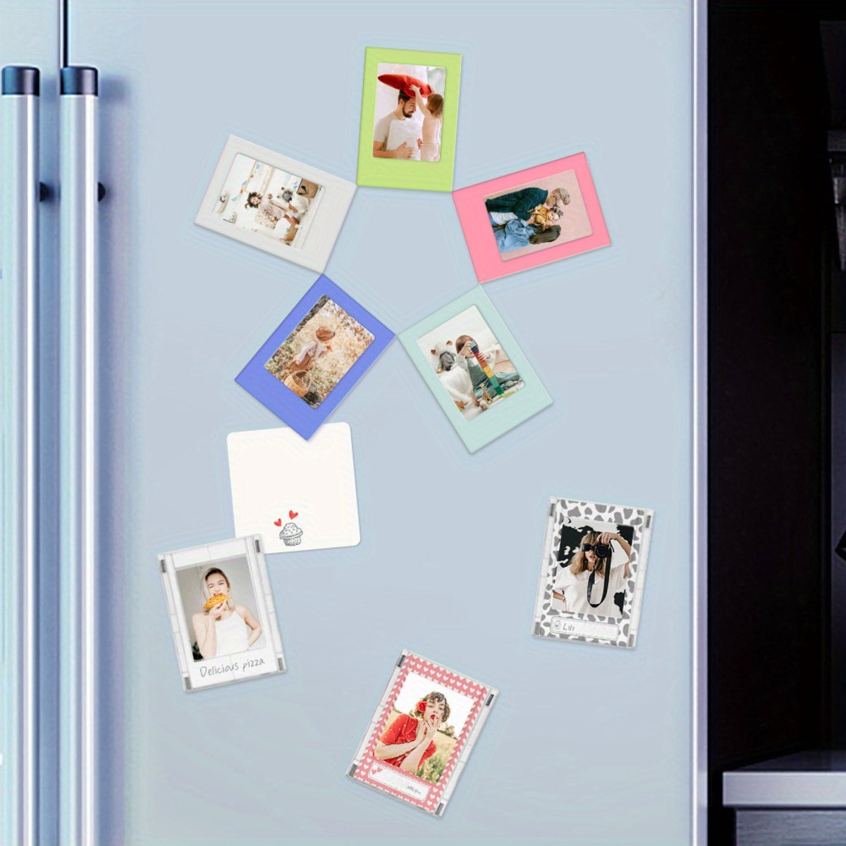 Set of 6 Magnetic Picture Frames – Creative & Colourful Photo Display | Tribe Feel  Travel Gadgets
