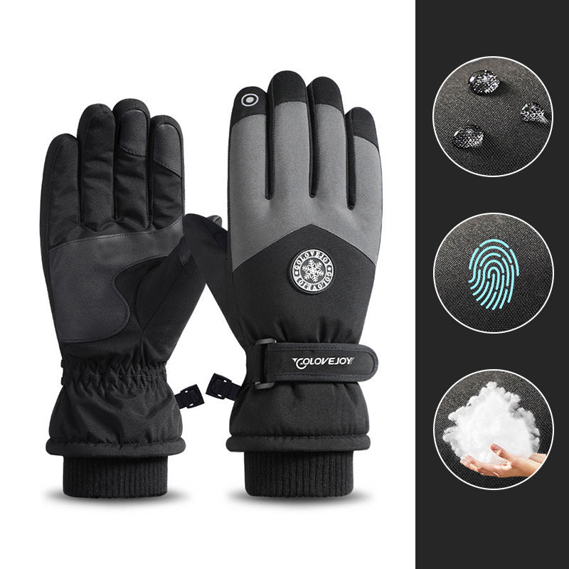Winter Ski Gloves with Touch Screen – Warm Waterproof Gloves | Tribe Feel Travel Clothing