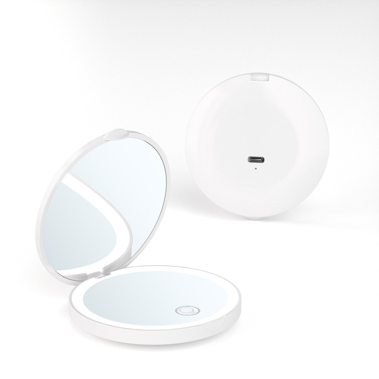 Rechargeable LED Travel Makeup Mirror – Light-Up Travel Mirror | Tribe Feel Travel Essentials