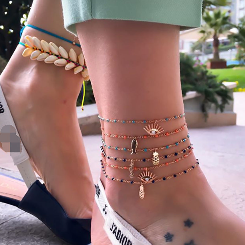Bohemian Beach Anklet – Coastal Charm in Every Step | Tribe Feel Travel Jewellery