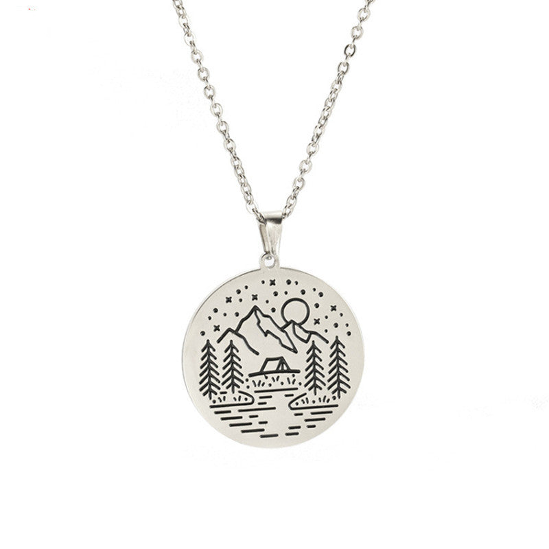 Mountain Adventure Necklace – Nature & Camping Inspired | Tribe Feel  Travel Gifts