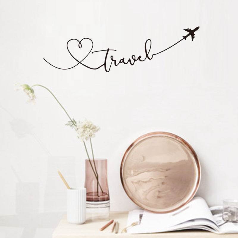 Travel Wall Stickers with Plane – Unique Travel Gift & Room Décor for Travel Lovers - Travel Gifts