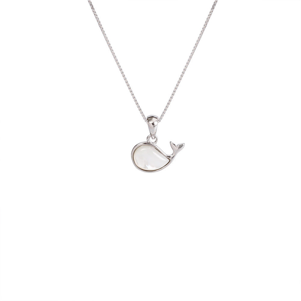 Little Whale Necklace – Sterling Silver Ocean Charm | Tribe Feel  Travel Jewellery