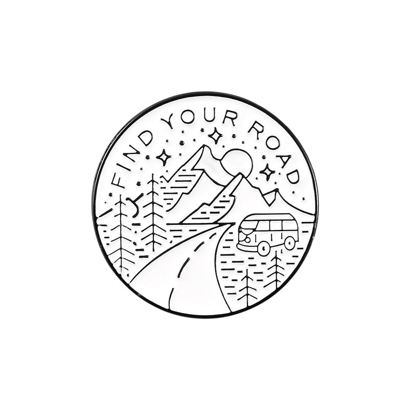 Adventure Pins – “Home is Where the Heart Is” & “Find Your Road” | Tribe Feel Travel Jewellery