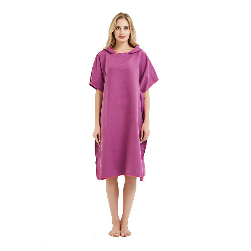 Quick-Dry Microfiber Changing Bathrobe β Lightweight & Ultra-Absorbent Beach Towel - Tribe Feel