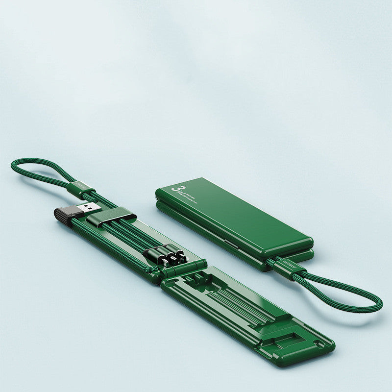 3-in-1 Multi-Plug Travel Charger – USB Adapter with Integrated Cables | Tribe Feel Travel Gadgets