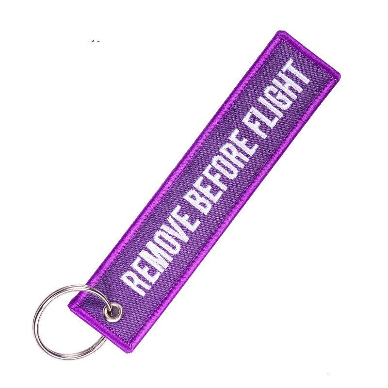 Purple “Remove Before Flight” Keychain – Aviation Gift for Travel Lovers  Travel Gadgets