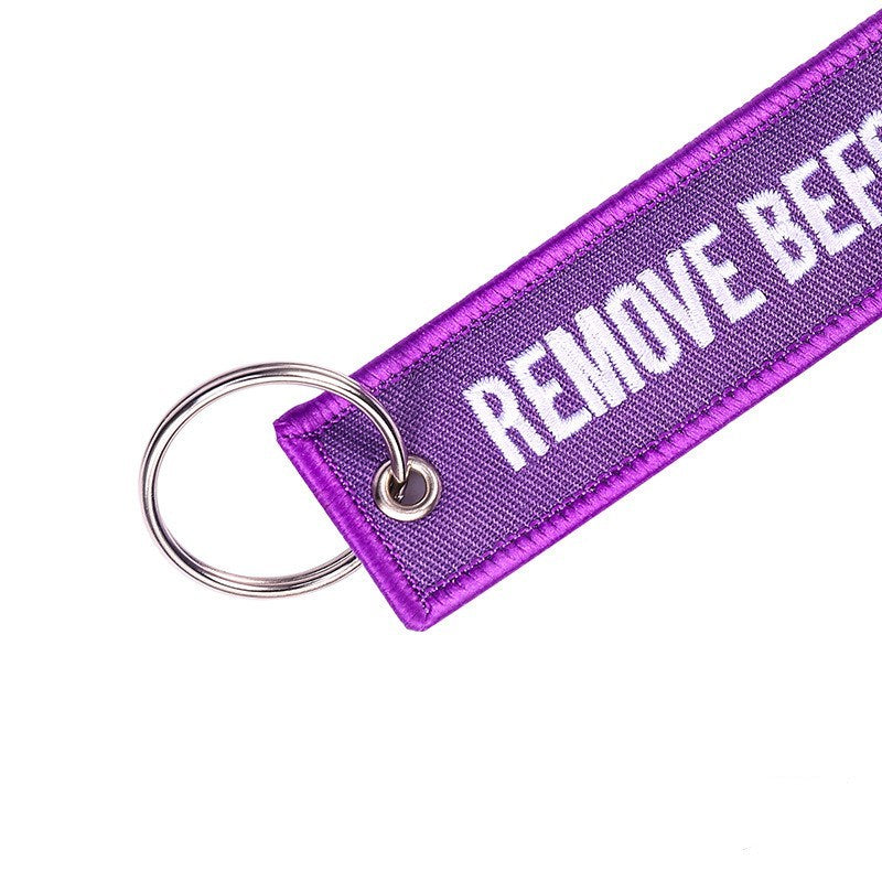 Purple “Remove Before Flight” Keychain – Aviation Gift for Travel Lovers Travel Gadgets