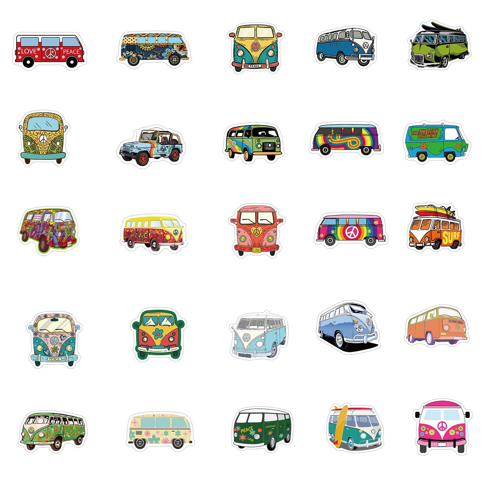 Campervan & Road Trip Sticker Set – Adventure Travel Stickers | Tribe Feel  Travel Gadgets