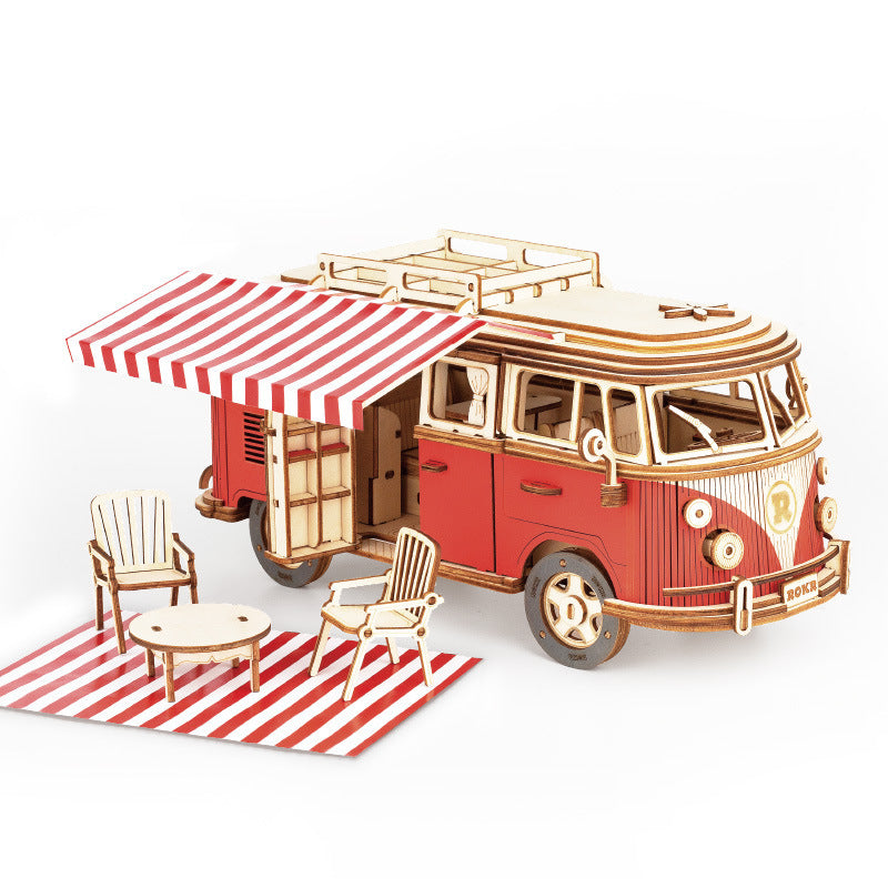Wooden Camper Van Model Kit – Buildable Travel Gift | Tribe Feel  Travel Gadgets