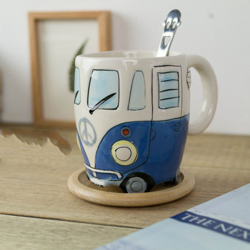 Retro Campervan Mug – Van Life Travel Mug for VW Campervan Lovers – Travel-Inspired Gifts -  Travel gifts