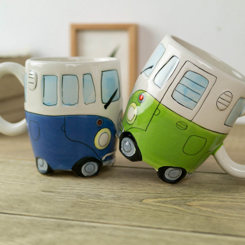 Retro Campervan Mug – Van Life Travel Mug for VW Campervan Lovers – Travel-Inspired Gifts - Travel gifts