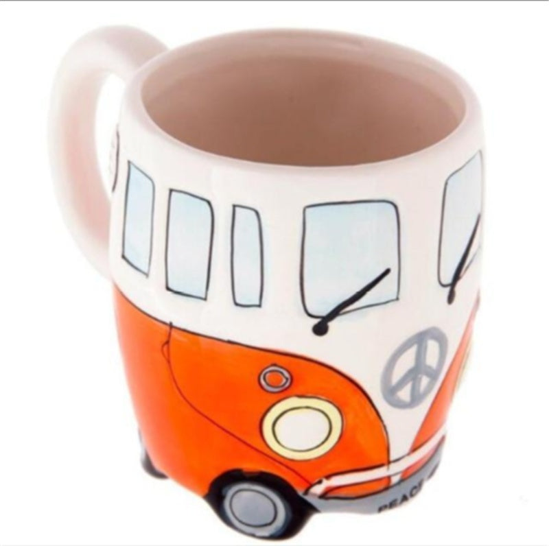 Retro Campervan Mug – Van Life Travel Mug for VW Campervan Lovers – Travel-Inspired Gifts -  Travel gifts