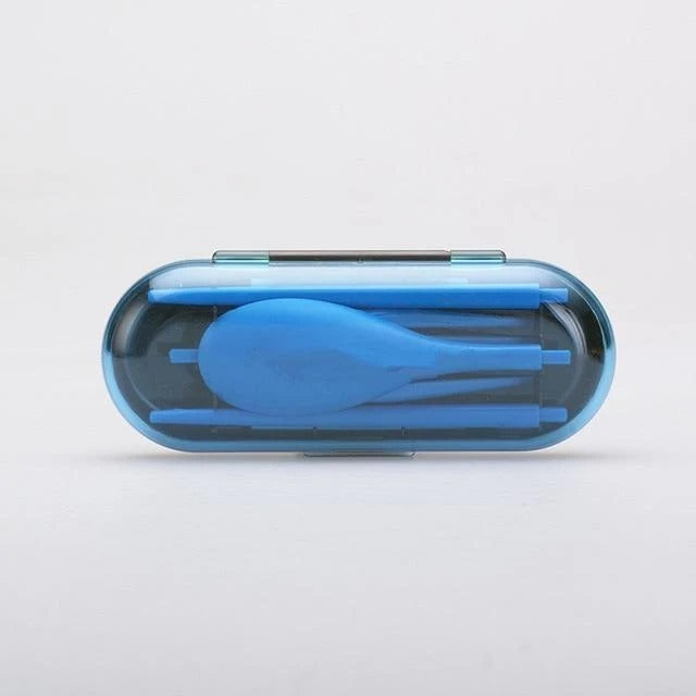 Foldable Cutlery Set with Case | Portable & Compact Travel Cutlery set – Travel Accessories - Tribe Feel