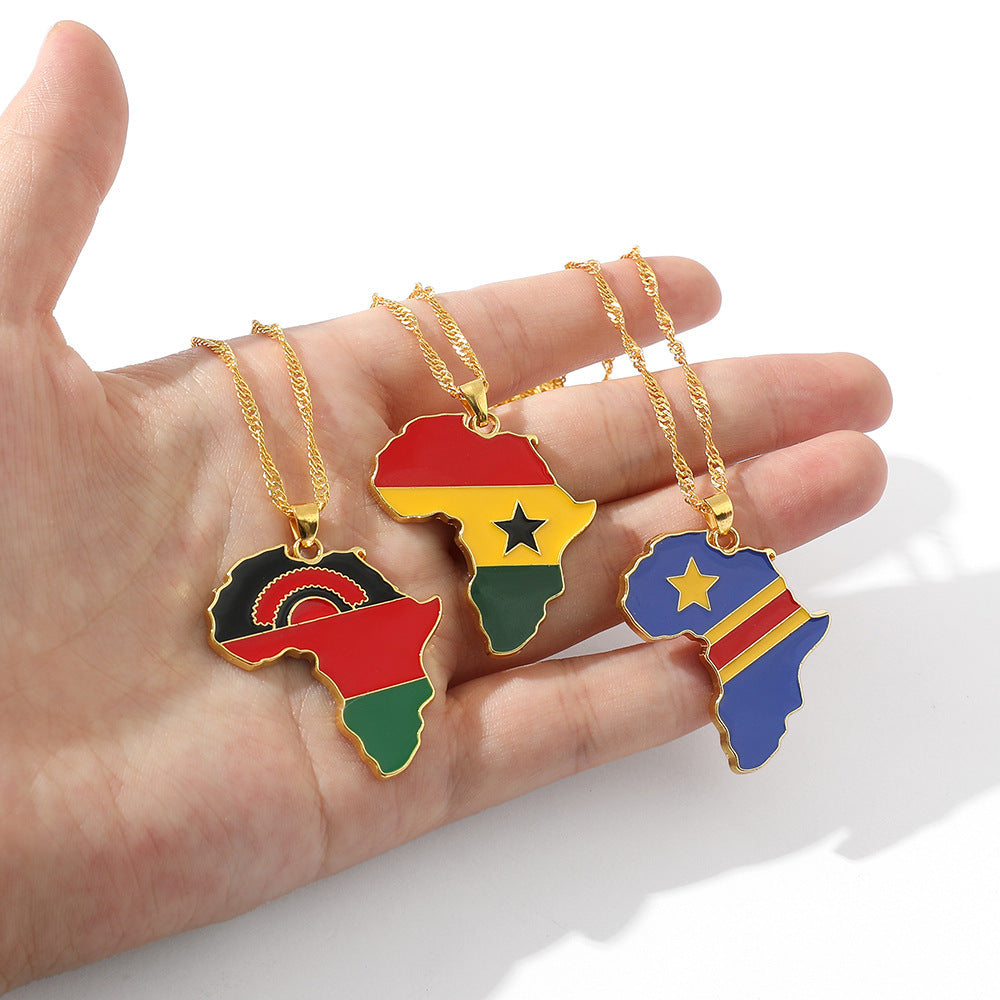African Countries Flag Necklace – Travel Accessories and Travel Gifts - Tribe Feel