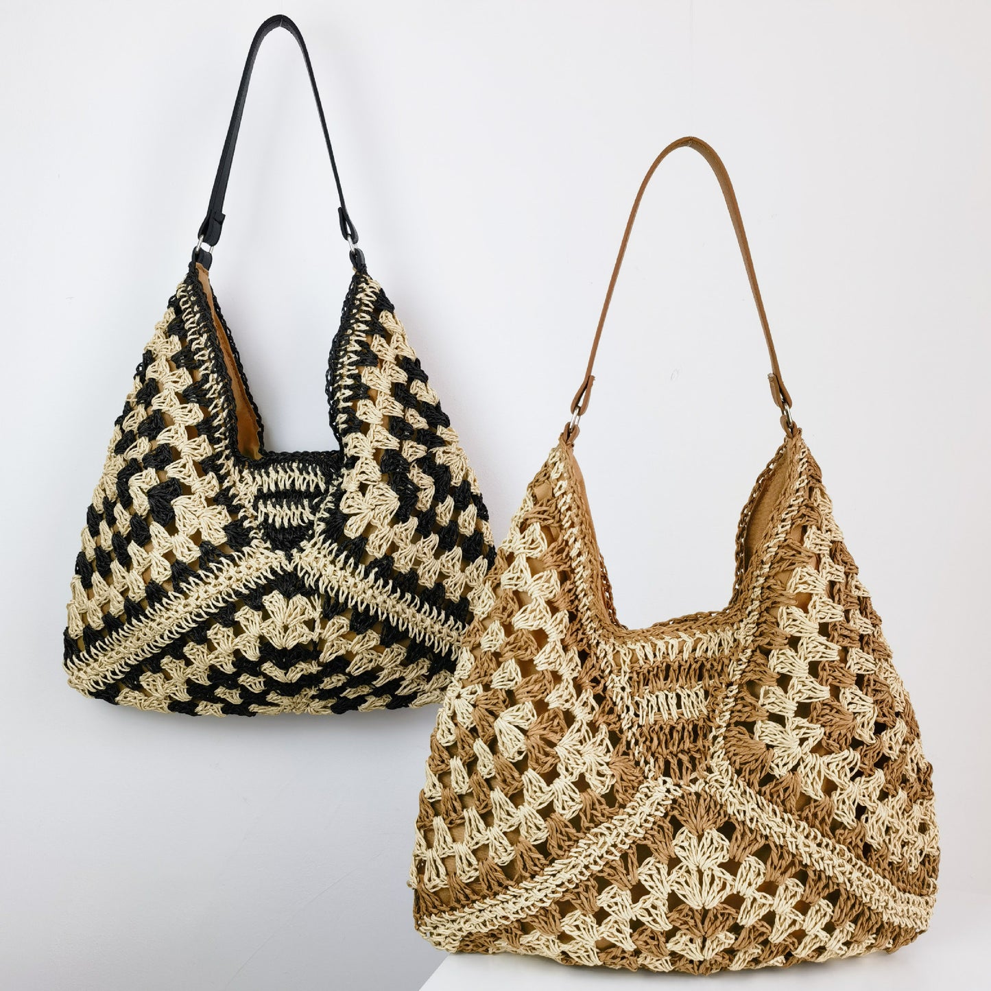 Straw Woven Shoulder Bag - Stylish Summer Handbag – Travel Accessories Travel Organisers Travel Gear Travel Gifts Travel Essentials