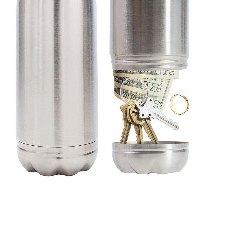 Water Bottle with Hidden Storage – Secret Compartment for Beach, Travel & Backpacking | Tribe Feel Travel Gadgets