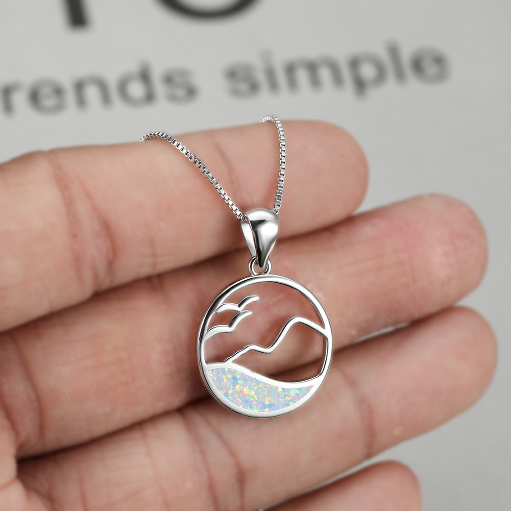 Sea Wave Necklace – Travel-Inspired Jewellery for Ocean Lovers | Beach Jewellery & Unique Travel Gift -  Travel gift