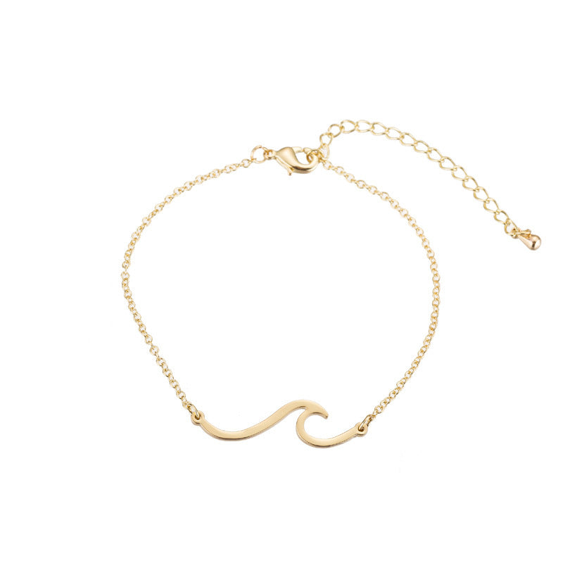 Sea Wave Beach Bracelet – Stainless Steel | Travel-Inspired Jewellery & Sea Lover Gift - Travel gift