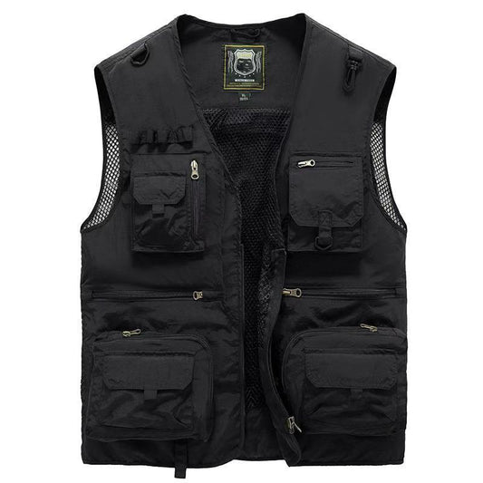 Tactical Vest for Men – Fishing, Camping & Outdoor Utility Vest (Black & More) | Tribe Feel  Travel Clothes
