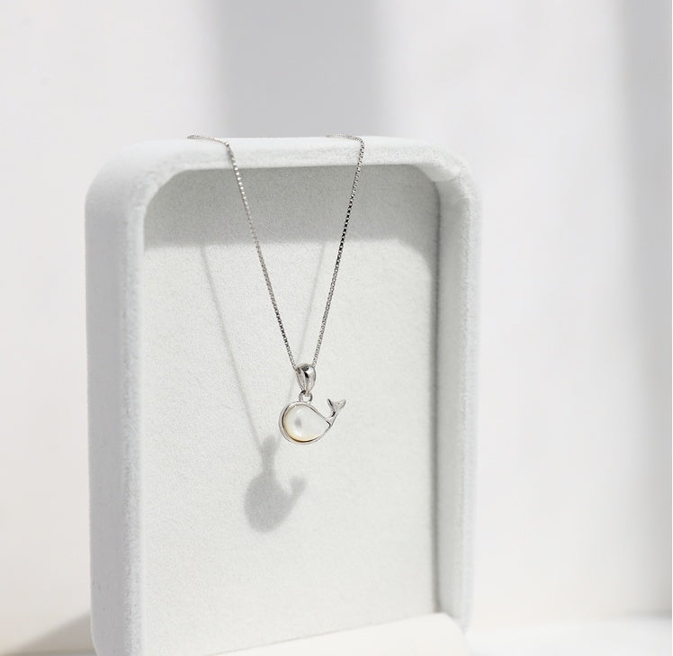 Little Whale Necklace – Sterling Silver Ocean Charm | Tribe Feel  Travel Jewellery