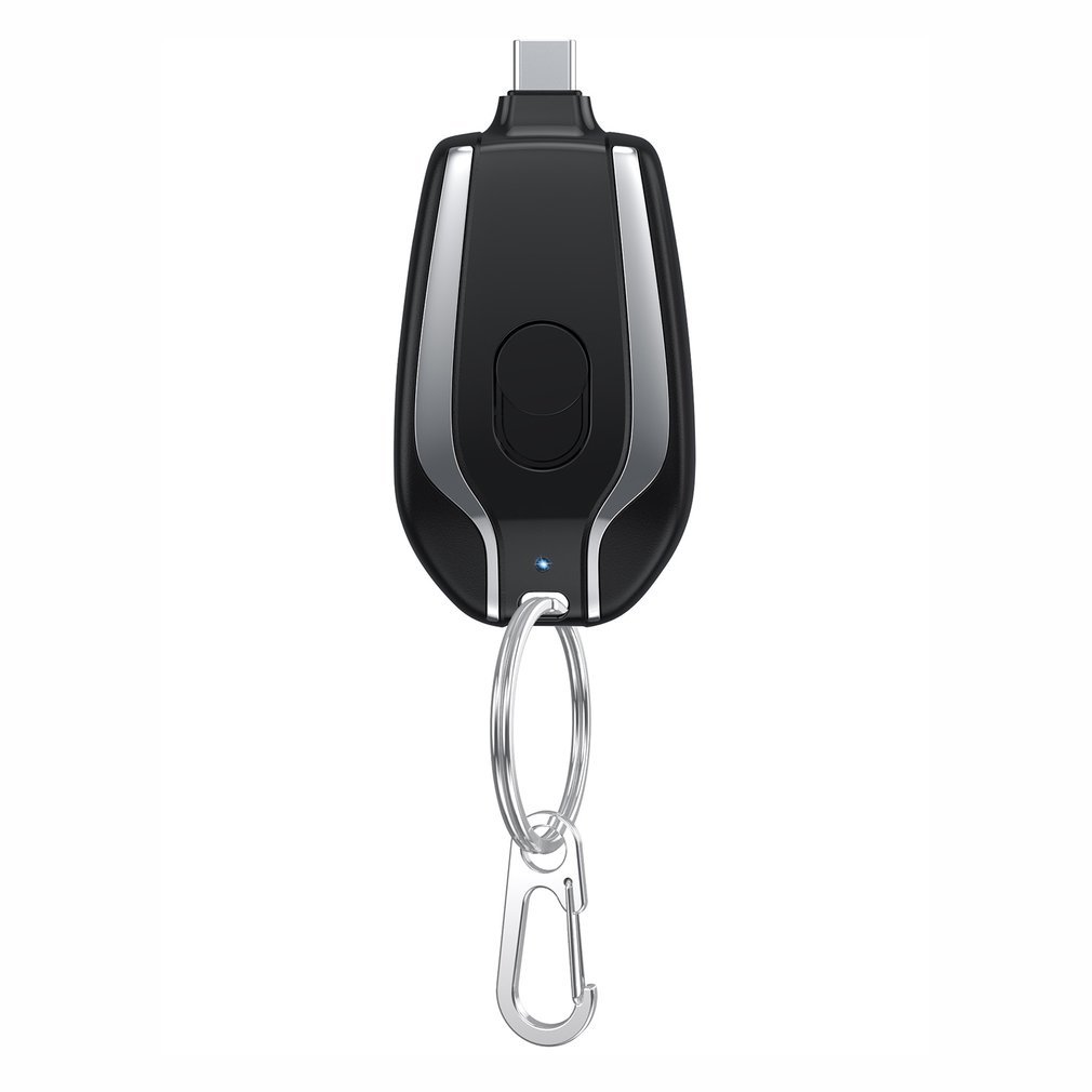 Mini Portable Emergency Charger – Keychain Power Bank with Carabiner | Tribe Feel Travel Gadgets