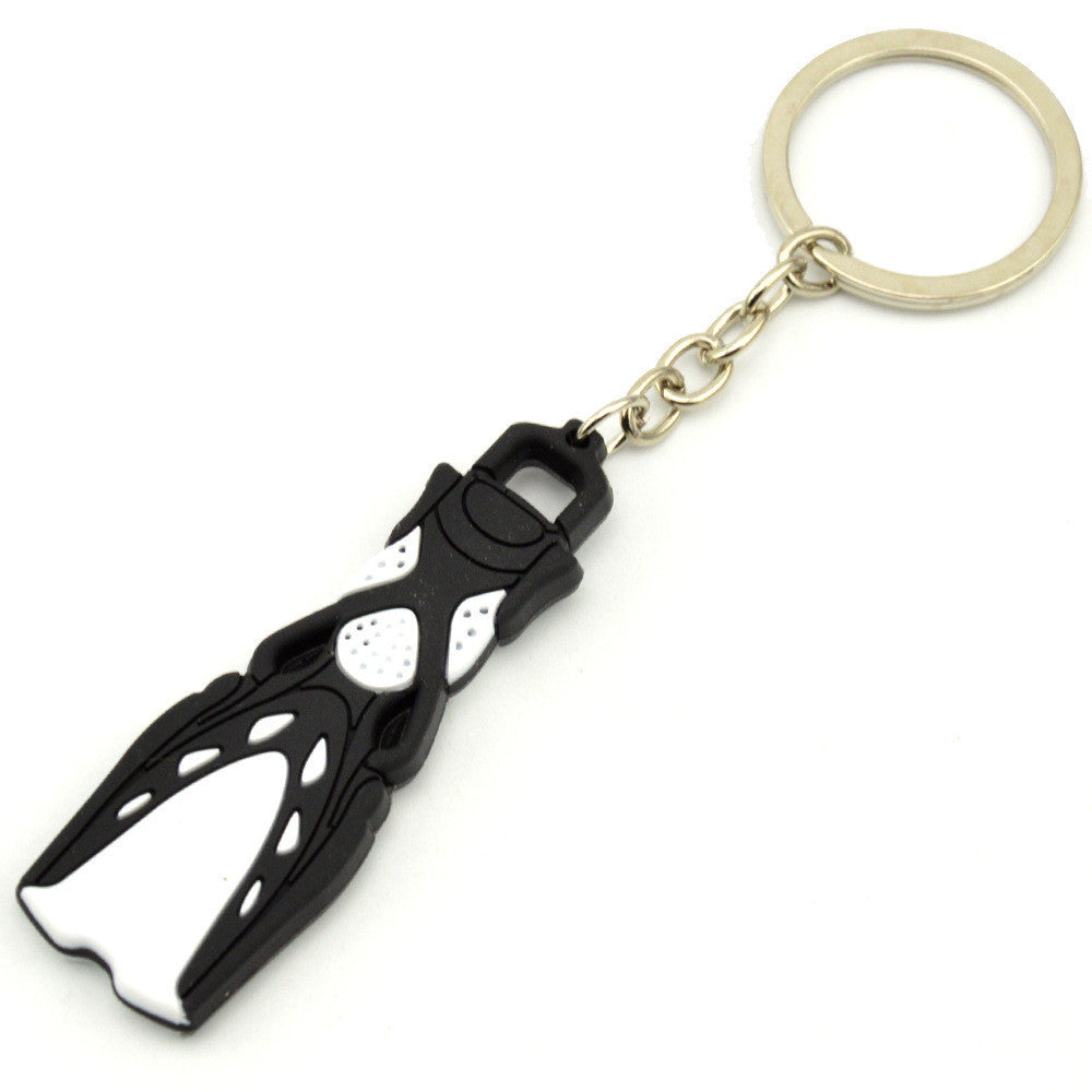 Fin Shape Keychain – Scuba Diving Gift for Divers & Ocean Lovers | Tribe Feel Travel Gadgets