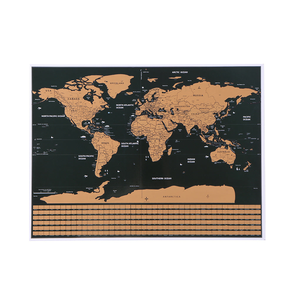 Scratch World Map – Interactive Travel Tracker & Adventure Wall Poster – Travel Accessories Travel Organisers Travel Gear Travel Gifts Travel Essentials