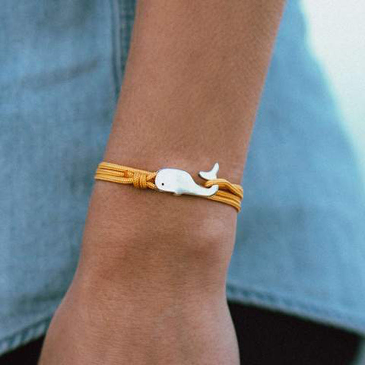 Minimalist Whale Bracelet – Colourful & Unisex | Tribe Feel  Travel Jewellery