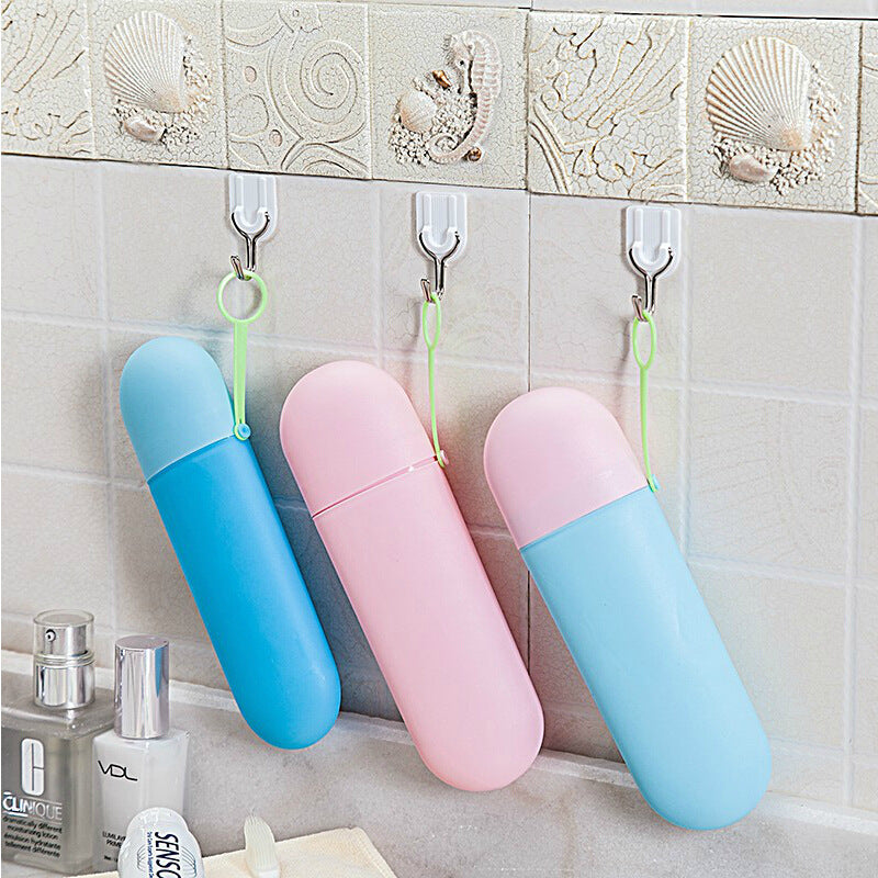 Toothbrush & Toothpaste Travel Case with Hanger | Compact & Portable Travel Organizer – Travel Accessories - Tribe Feel