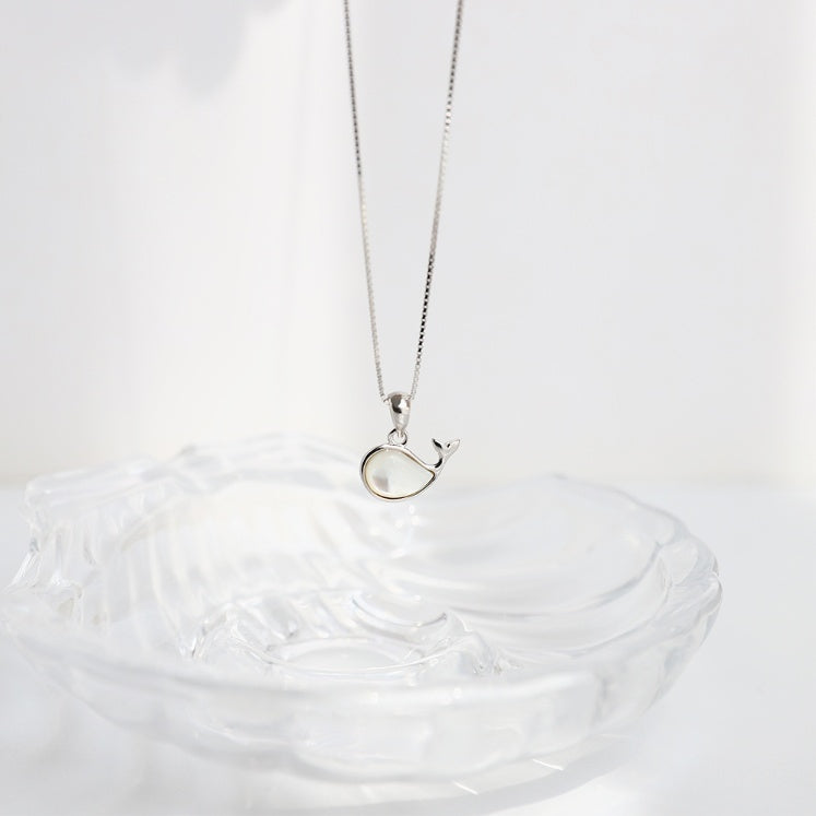 Little Whale Necklace – Sterling Silver Ocean Charm | Tribe Feel Travel Jewellery