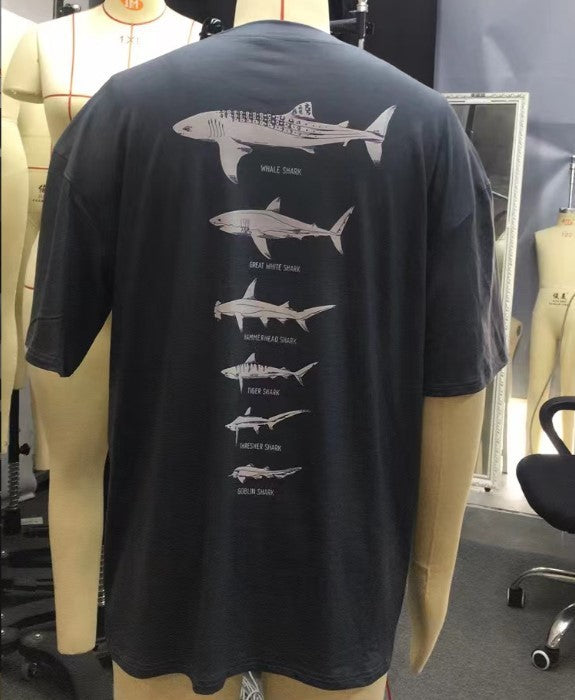 Retro Surfing Travel T-Shirt – Marine Life Print Tee | Unique Travel Gift for Travel Lovers & Adventurers -  Travel gifts