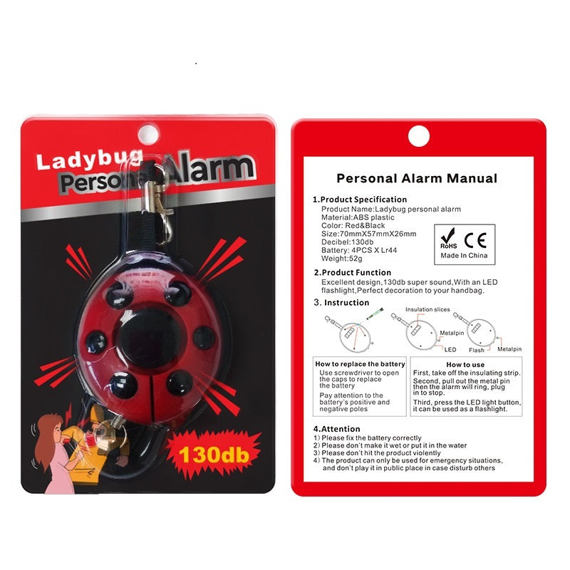 Ladybug Personal Alarm – Travel Accessory for Solo Travellers | Tribe Feel Travel Gadgets