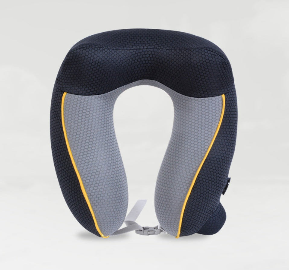 Inflatable U-Shaped Travel Neck Pillow with Adjustable Strap – Lightweight & Compact for Flights, Holidays & Commuting - Travel essentials
