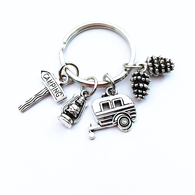 Camping Sign Camper Keychain – Travel Gift for Campers | Tribe Feel Travel Gadgets