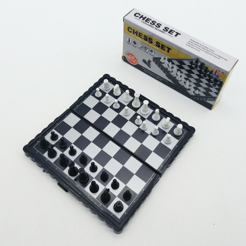 Portable Foldable Magnetic Mini Chess Set – Ideal Travel Chess Set for On-the-Go -  Outdoor and adventure