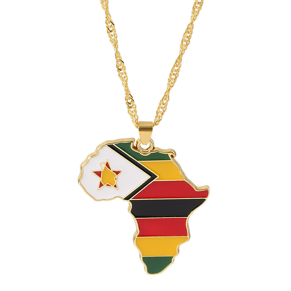 African Countries Flag Necklace – Travel Accessories and Travel Gifts - Tribe Feel