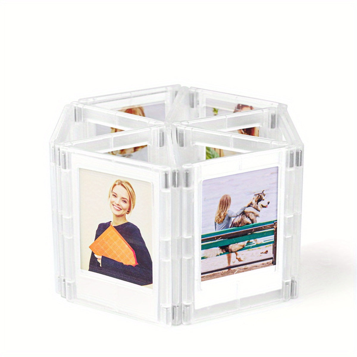 Set of 6 Magnetic Picture Frames – Creative & Colourful Photo Display | Tribe Feel  Travel Gadgets