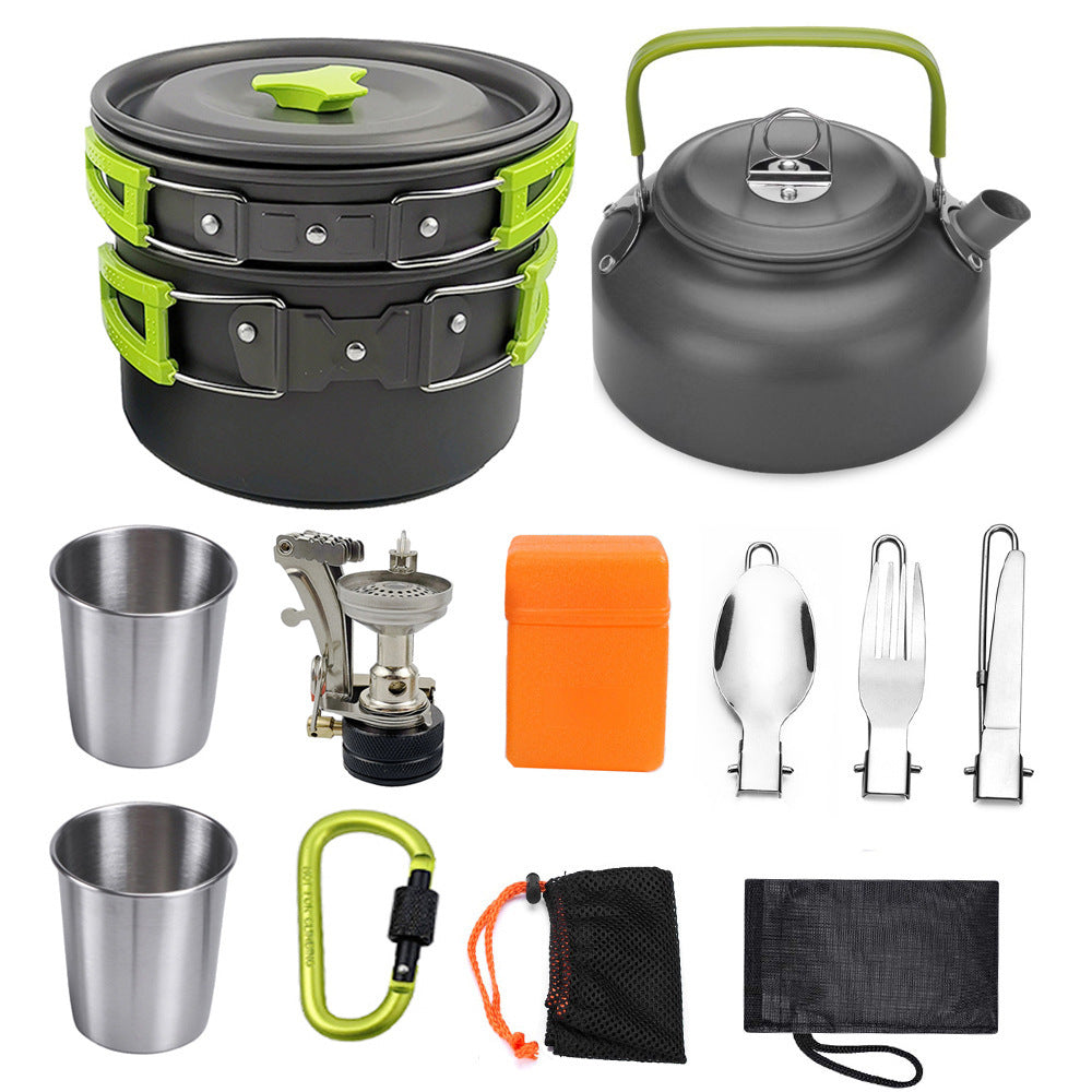 Portable Camping Cooking Set – Lightweight Cookware for Outdoor Adventure – Travel Accessories - Tribe Feel