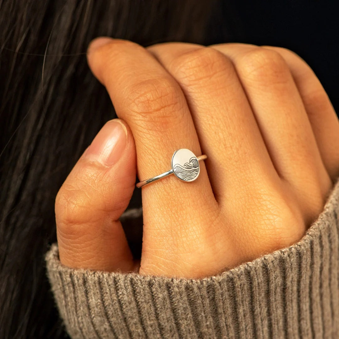 Sea Wave Ring – Ocean-Inspired Jewellery | Unique Travel Gift for Sea & Beach Lovers -  Travel gifts