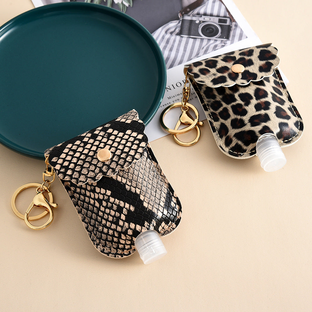 Leopard Print Keychain Hand Sanitiser – Stylish Travel Essential & Gift | Tribe Feel Travel Essentials