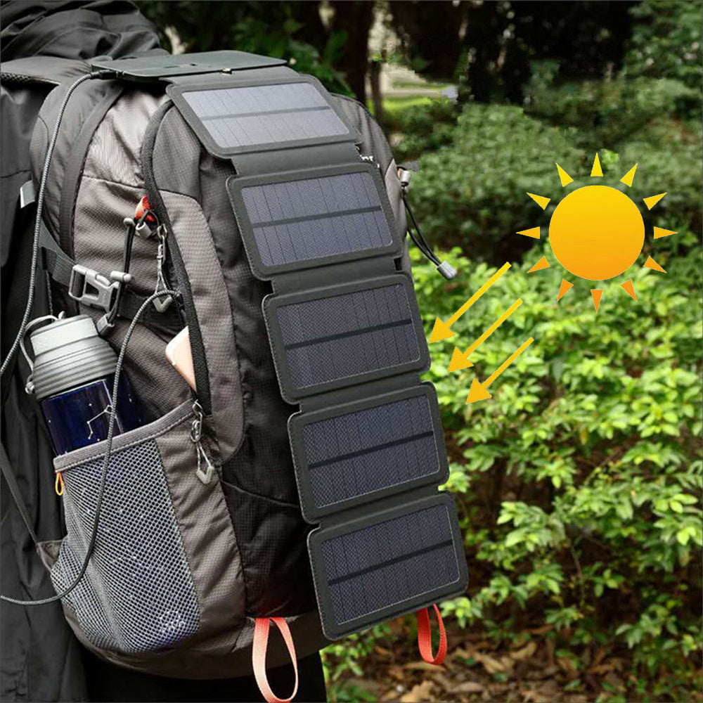 Portable Folding Solar Battery Charger – Eco-Friendly Outdoor & Camping Charger with Solar Panel -  Outdoor and adventure
