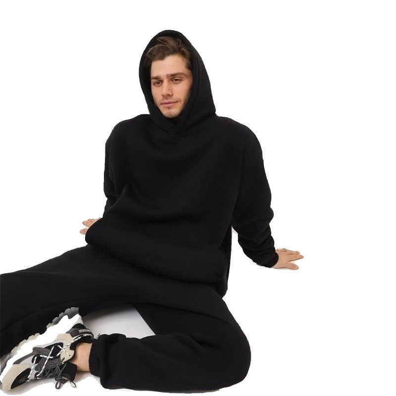 2-Piece Men’s Travel Hoodie & Sweatpants Set – Comfy Airport Outfit | Tribe Feel Travel Clothing