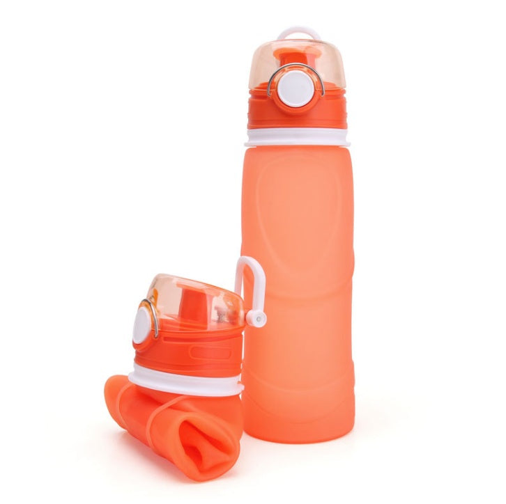 Folding Water Bottle Food Grade Silicone - Travel Portable - Tribe Feel