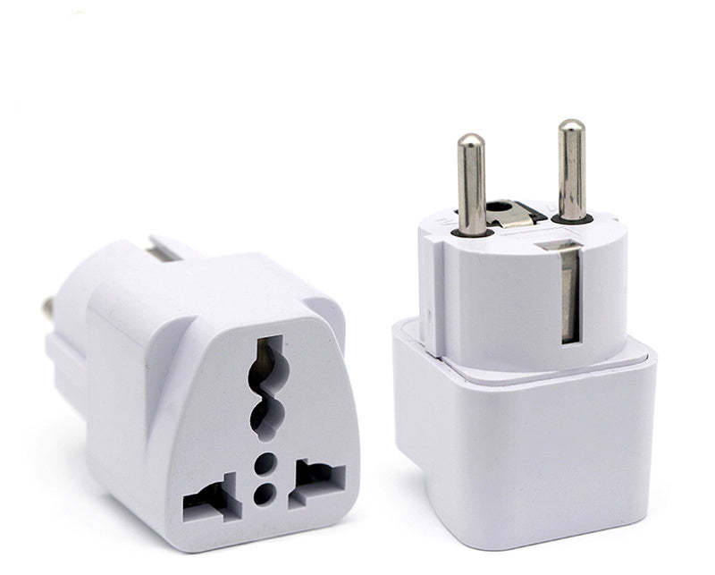 Compact EU Travel Adapter – Universal Plug for Europe, Asia, & Beyond | Tribe Feel Travel Essentials