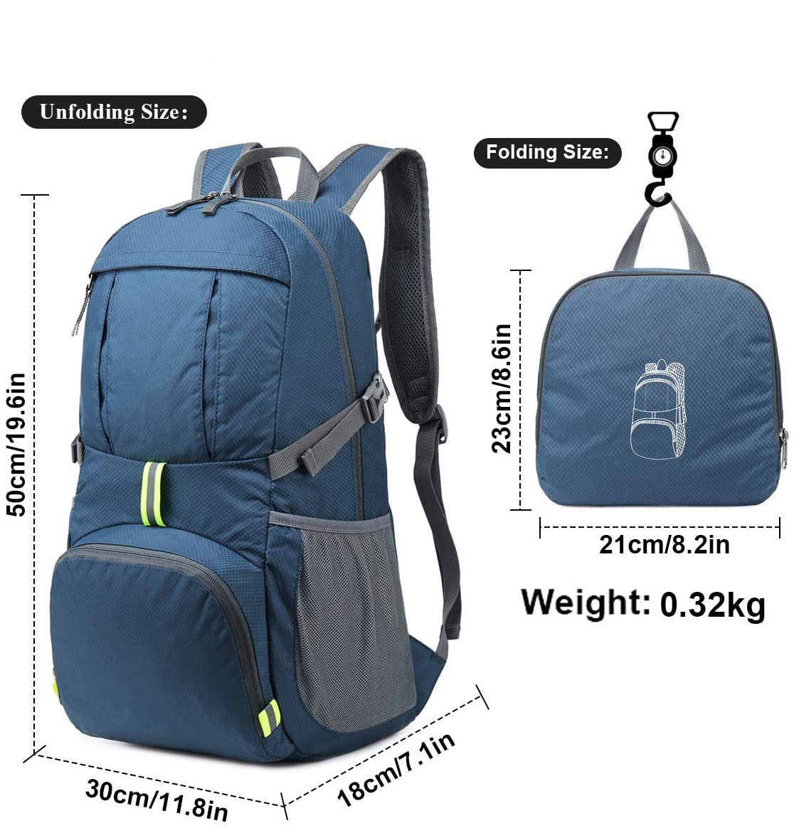 Portable Folding Backpack | Lightweight Travel Rucksack