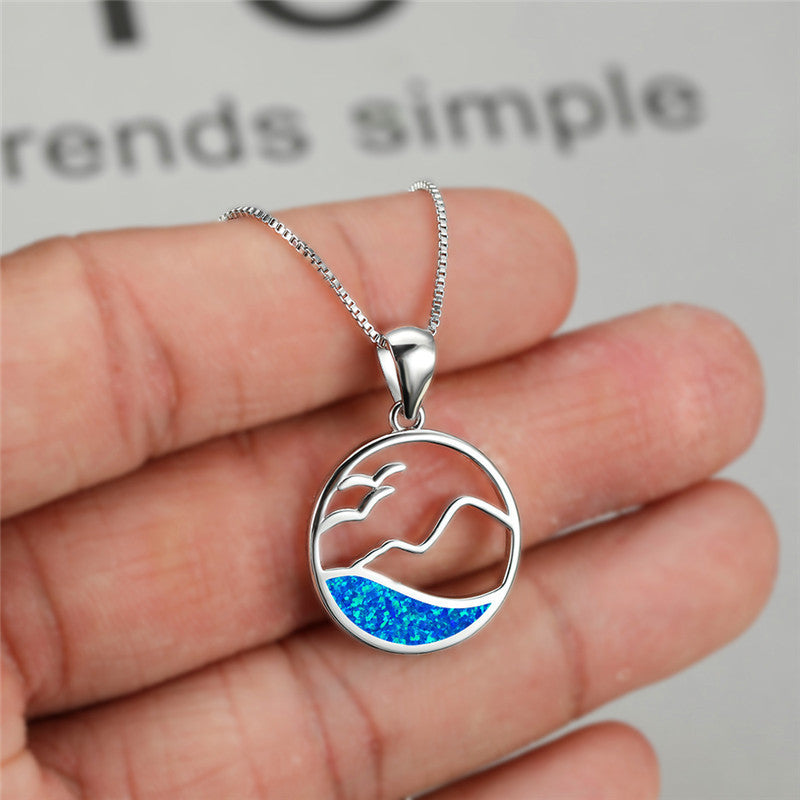 Sea Wave Necklace – Travel-Inspired Jewellery for Ocean Lovers | Beach Jewellery & Unique Travel Gift -  Travel gift