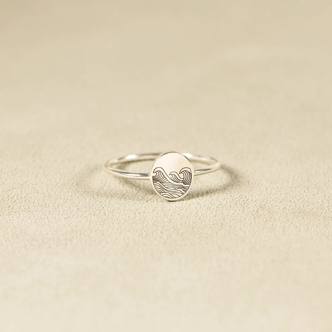 Sea Wave Ring – Ocean-Inspired Jewellery | Unique Travel Gift for Sea & Beach Lovers - Travel gifts