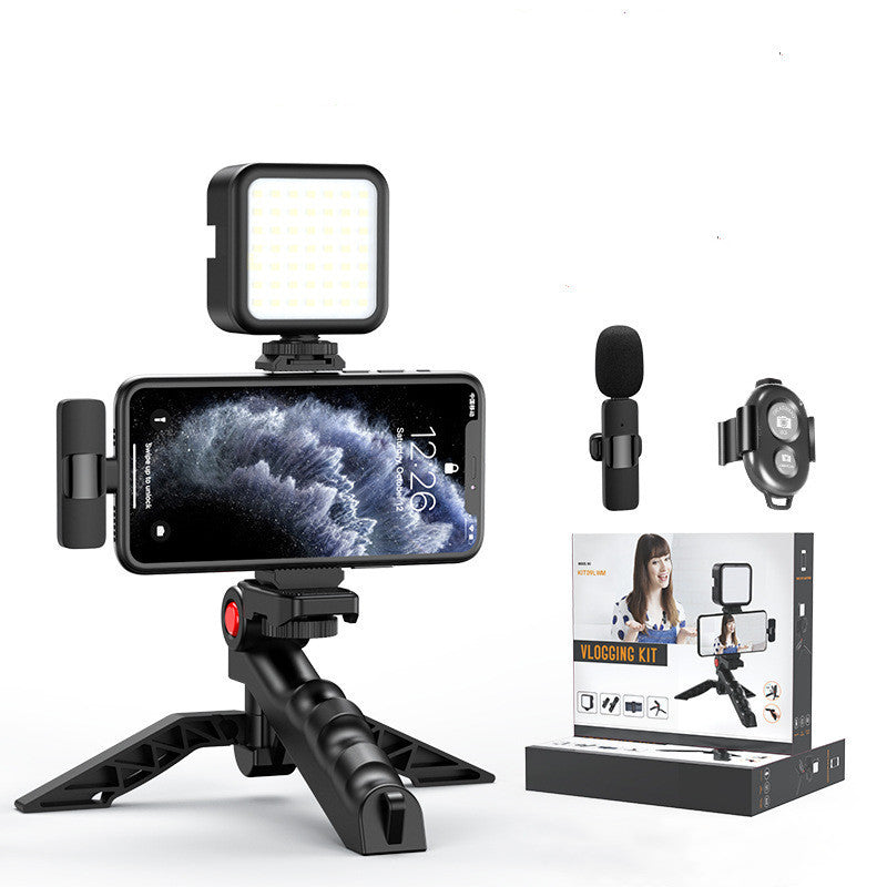 Vlogging Kit with Phone Stand, Microphone & Light | Portable Content Creator Set – Travel Accessories - Tribe Feel